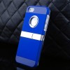 Coque iPhone 5 et 5S Electroplate Bleu