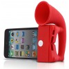 Ampli sonore iPhone silicone Rouge
