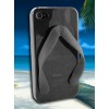 Coque iPhone 4 et 4S Fantaisie Tong Noir