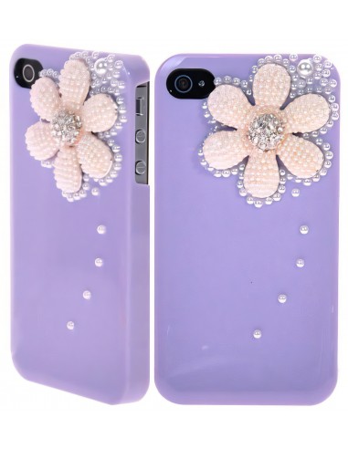 Coque Iphone 4 Fleur Luxe