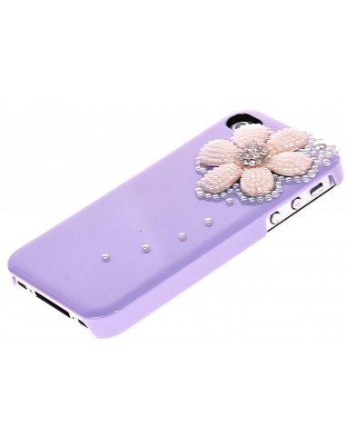 Coque Iphone 4 Fleur Luxe