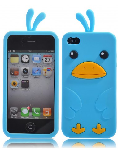 Coque Iphone 4 Silicone Canard Mignon