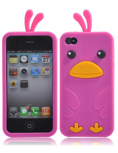 Coque Iphone 4 Silicone Canard Mignon