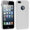 Coque iPhone 5 et 5S Silicone S-Line Blanc