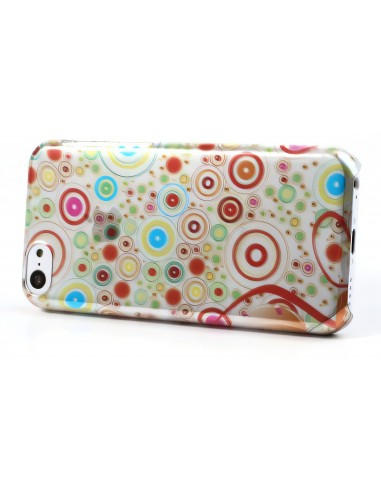 Coque Iphone 5C Silicone Cercles