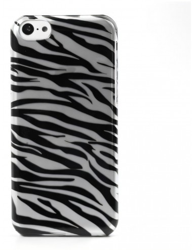 Coque Iphone 5C Silicone Zèbre
