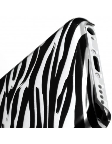Coque Iphone 5C Silicone Zèbre