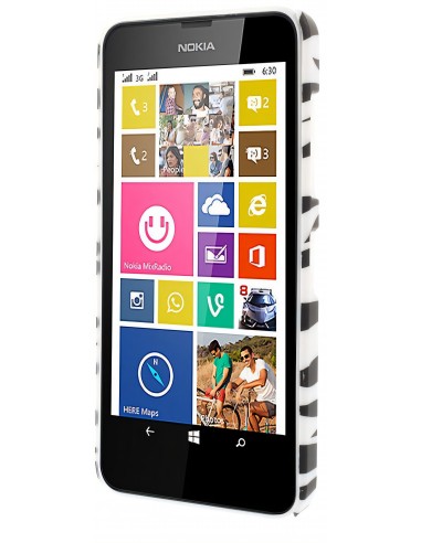 Coque Lumia 635 et 630 silicone PVC Zebre