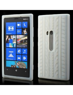 Coque Lumia 920 silicone Pneu Blanc Coque Lumia 920 silicone Pneu Blanc