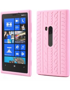 Coque Lumia 920 silicone Pneu Rose Coque Lumia 920 silicone Pneu Rose