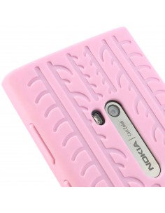 Coque Lumia 920 silicone Pneu Rose Coque Lumia 920 silicone Pneu Rose