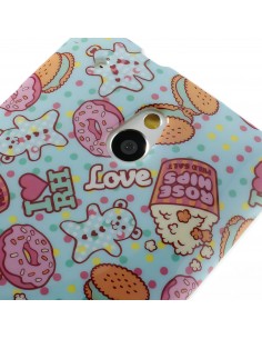 Coque HTC One Mini M4 Silicone Donuts & Pop Coque HTC One Mini M4 Silicone Donuts & Pop