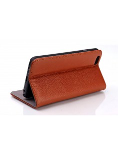 Etui cuir iPhone 6 et 6s - cuir Magnetic marron Etui cuir iPhone 6 et 6s - cuir Magnetic marron