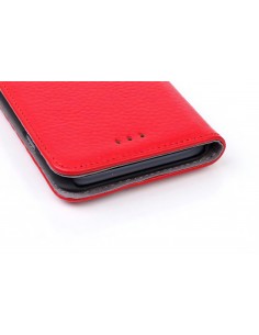 Etui cuir iPhone 6 et 6s - cuir Magnetic Rouge Etui cuir iPhone 6 et 6s - cuir Magnetic Rouge