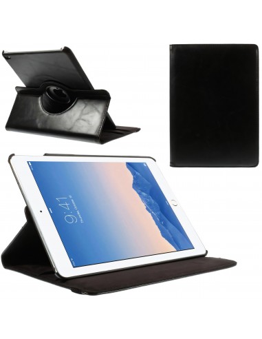 Housse iPad Air 2 à rotation 360° aspect simili cuir