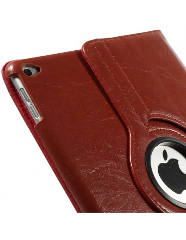 Housse iPad Air 2 à rotation 360° aspect simili cuir