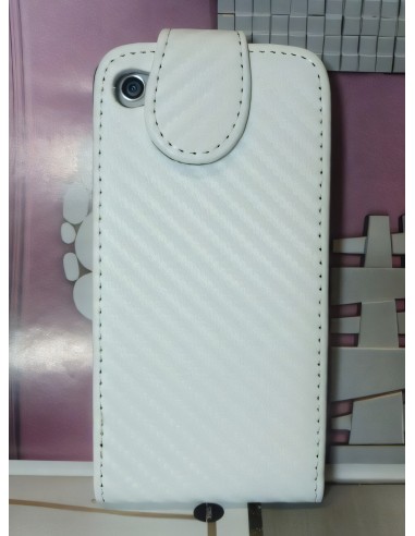 POCHETTE Iphone 4 et 4S Pochette Blanche cuir