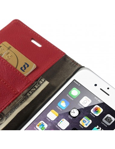 Etui Iphone 6 Plus portefeuille - simili cuir