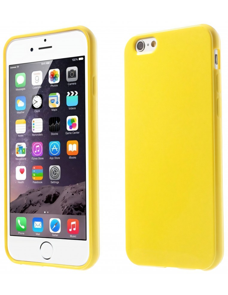 Coque iphone 6 silicone jaune