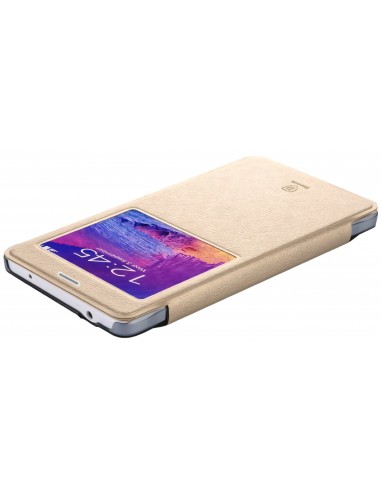 Etui Galaxy Note 4 Cuir Baseus avec fenetre