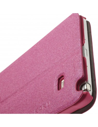 Etui Galaxy Note 4 Cuir avec fenetre Kakusiga