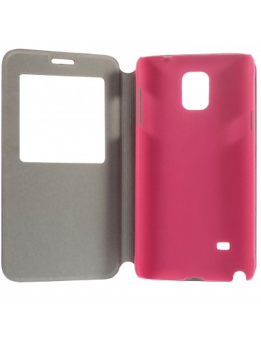 Etui Galaxy Note 4 Cuir avec fenetre Kakusiga