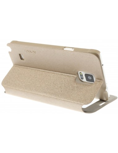 Etui Galaxy Note 4 Cuir avec fenetre Kakusiga