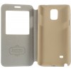 Etui Galaxy Note 4 Cuir avec fenetre Kakusiga