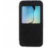 Etui Galaxy S6 Edge Cuir avec fenetre Mercury