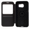 Etui Galaxy S6 Edge Cuir avec fenetre Mercury