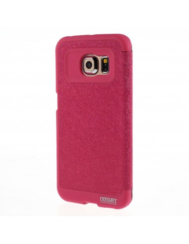Etui Galaxy S6 Edge Cuir avec fenetre Mercury