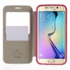Etui Galaxy S6 Edge Cuir avec fenetre Mercury