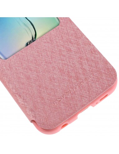 Etui Galaxy S6 Edge Cuir avec fenetre Mercury