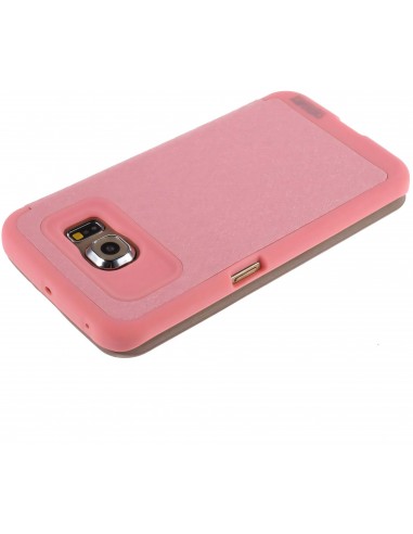 Etui Galaxy S6 Edge Cuir avec fenetre Mercury