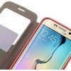 Etui Galaxy S6 Edge Cuir avec fenetre Mercury