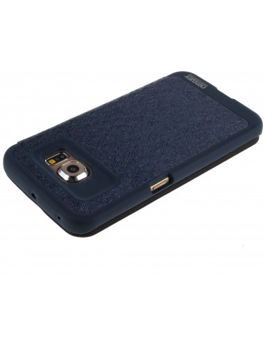 Etui Galaxy S6 Edge Cuir avec fenetre Mercury