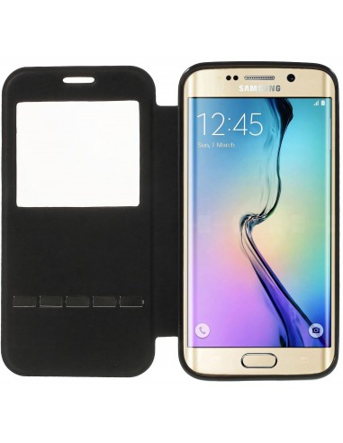 Etui Galaxy S6 Edge Slide avec fenetre