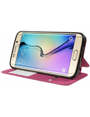 Etui Galaxy S6 Edge Slide avec fenetre