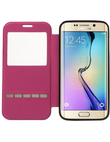 Etui Galaxy S6 Edge Slide avec fenetre