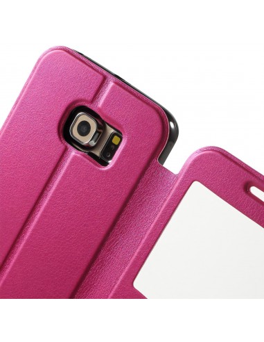 Etui Galaxy S6 Edge Slide avec fenetre