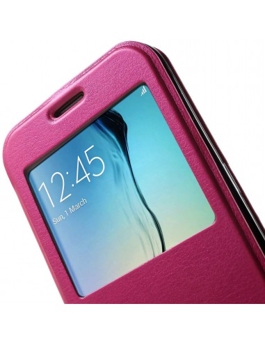 Etui Galaxy S6 Edge Slide avec fenetre