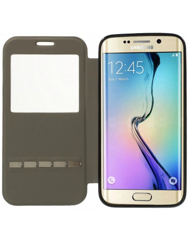 Etui Galaxy S6 Edge Slide avec fenetre