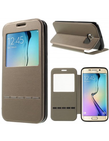 Etui Galaxy S6 Edge Slide avec fenetre