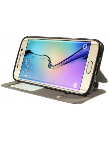 Etui Galaxy S6 Edge Slide avec fenetre