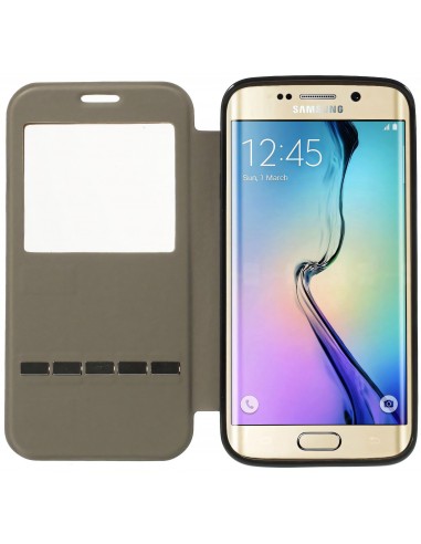 Etui Galaxy S6 Edge Slide avec fenetre