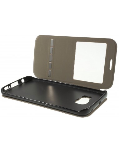 Etui Galaxy S6 Edge Slide avec fenetre