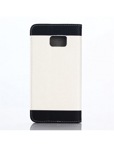 Etui Galaxy S6 Edge Plus Cuir Bi-Couleur
