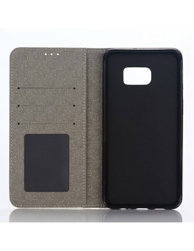 Etui Galaxy S6 Edge Plus Cuir Bi-Couleur