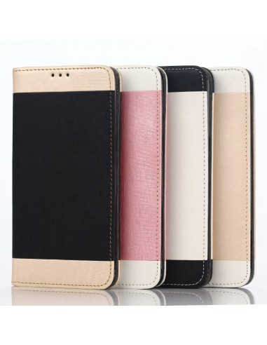 Etui Galaxy S6 Edge Plus Cuir Bi-Couleur