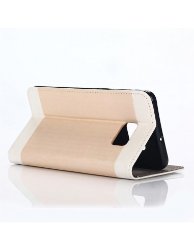 Etui Galaxy S6 Edge Plus Cuir Bi-Couleur